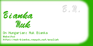 bianka muk business card